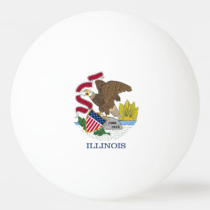 Balle De Ping Pong Boule de ping-pong spéciale avec drapeau de l'Illi