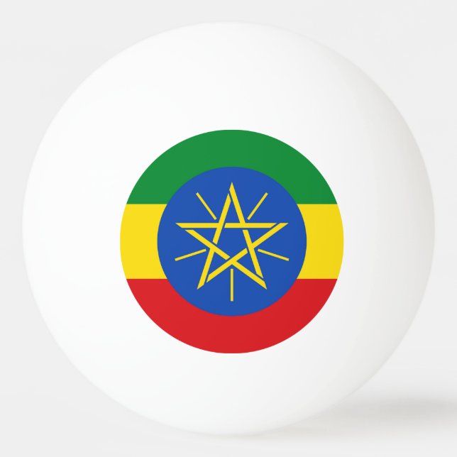 Balle De Ping Pong Boule de ping-pong spéciale avec Drapeau d'Ethiopi (Dos)