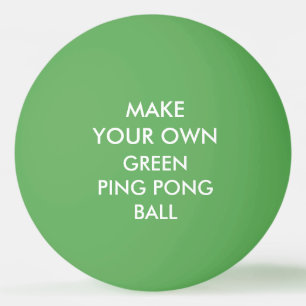 Balle De Ping Pong Boule de ping-pong VERTE personnalisée par coutum