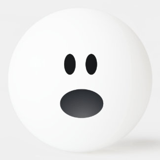 Balle De Ping Pong Boule de ping-pong visage choqué