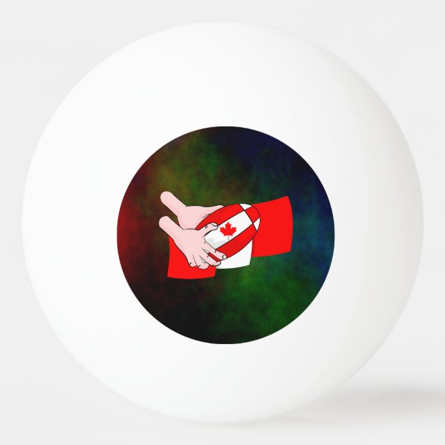 Balle De Ping Pong Boule de rugby à feuilles d'érable du Canada (Devant)