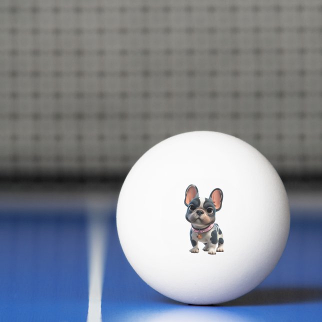 Balle De Ping Pong Bouledogue Français (Filet)