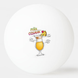 BALLE DE PING PONG BOULES DE PING PONG - COCKTAIL ART RECIPE PINA COL