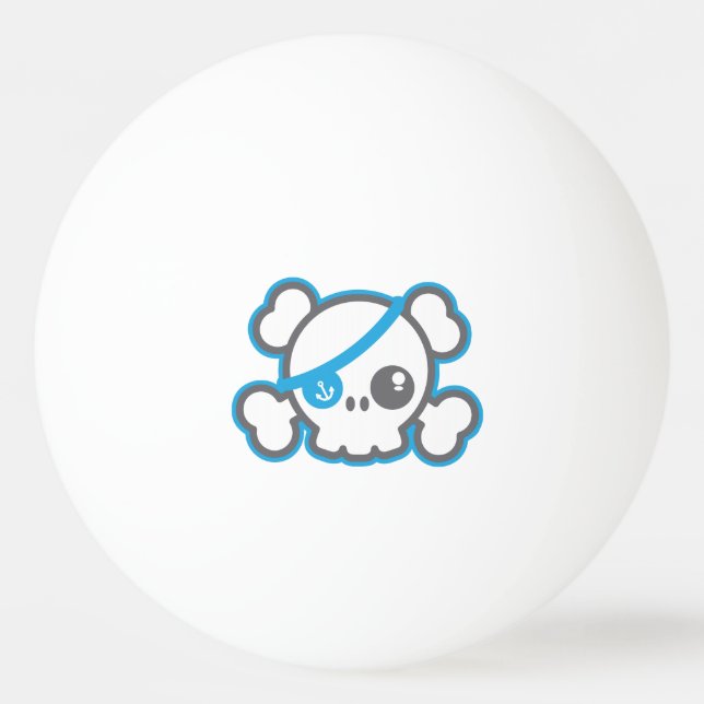 Balle De Ping Pong Boules de ping-pong de crâne de pirate de Kawaii (Dos)