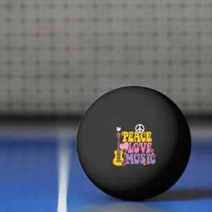 Balle De Ping Pong Boules de ping-pong Paix, Amour et Musique