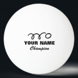 Balle De Ping Pong Boules de ping-pong personnalisées pour jeu de pin<br><div class="desc">Des balles de ping-pong personnalisées pour jouer au ping-pong. Ajoutez un nom personnalisé,  un devis ou un monogramme. Idée cadeau pour joueur et entraîneur sportif.</div>