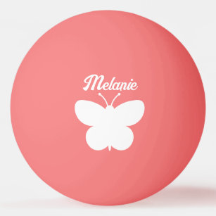 Balle De Ping Pong Boules de ping-pong roses avec logo papillon
