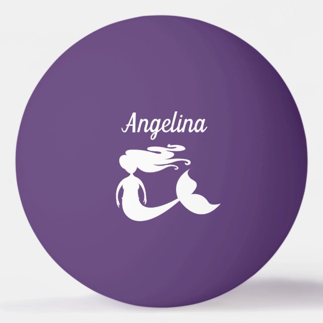 Balle De Ping Pong Boules de ping-pong violettes uniques avec logo si (Devant)
