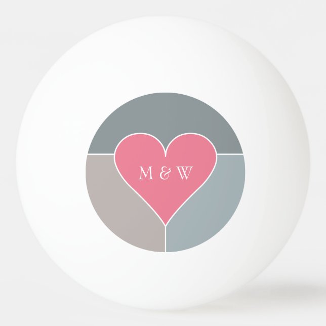 Balle De Ping Pong Boules faites sur commande de monogramme et de (Devant)