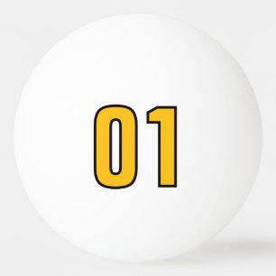 Balle De Ping Pong Boules numérotées au hasard