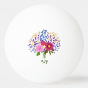 Balle De Ping Pong Bouquet de fleurs