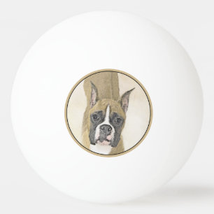 Balle De Ping Pong Boxer Peinture - Cute Original Chien Art
