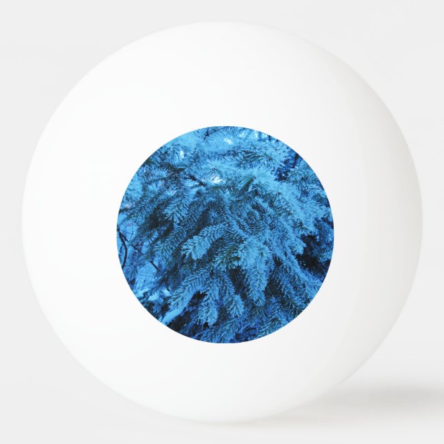 Balle De Ping Pong Branches d'épinette recouvertes de cristaux de nei (Devant)