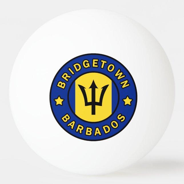 Balle De Ping Pong Bridgetown Barbade (Devant)