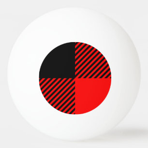 Balle De Ping Pong Buffalo Check Rouge et Noir Lumberjack Plaid Decor