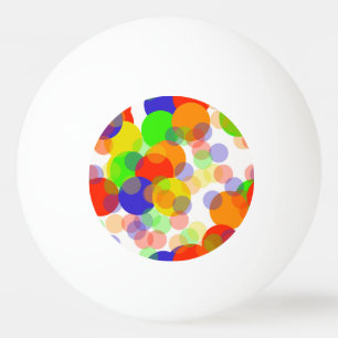 Balle De Ping Pong Bulles de points Rainbow multicolores