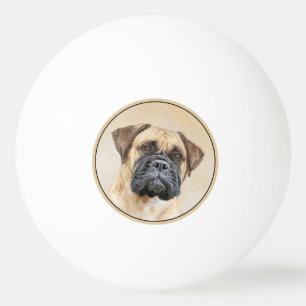 Balle De Ping Pong Bullmastiff Peinture - Joli chien d'origine art