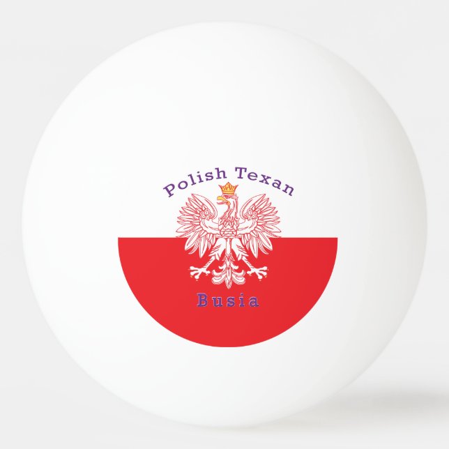 Balle De Ping Pong Busia Texane Polonaise (Devant)