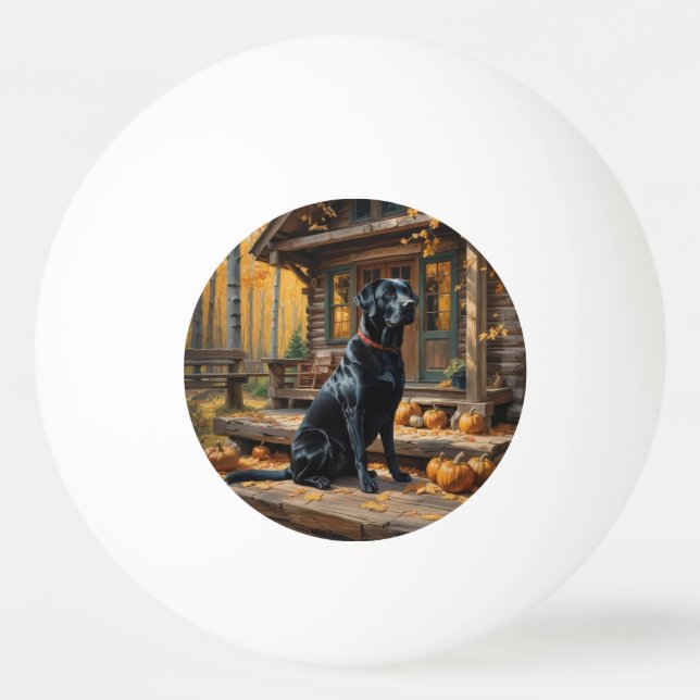 Balle De Ping Pong Cabine du journal de l'extracteur Black Labrador A (Devant)