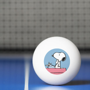Balle De Ping Pong cacahuètes Snoopy à la machine à écrire