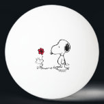 Balle De Ping Pong cacahuètes | Snoopy & Woodstock Rouge & Noir<br><div class="desc">Cette jolie oeuvre d'art rouge et noir Peanuts présente le Snoopy et le Woodstock.</div>