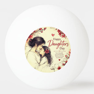 BALLE DE PING PONG CADEAU D'AMOUR POUR LA FÊTE DES FILLES