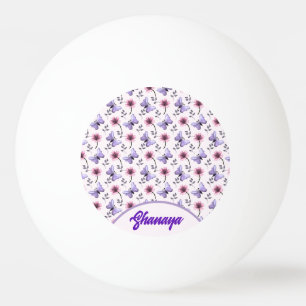 Balle De Ping Pong Cadeau floral papillon de printemps personnalisé