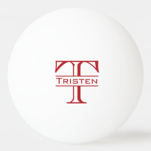 Balle De Ping Pong Cadeau Monogramme