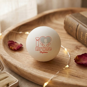 Balle De Ping Pong Cadeau personnalisé J'aime ma femme – Ajouter nom 
