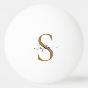 Balle De Ping Pong Cadeau Personnalisé Nom Personnalisé Écriture Élég