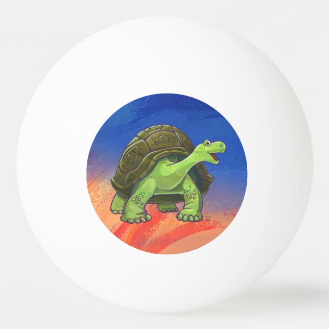 Balle De Ping Pong Cadeaux et accessoires de tortue (Devant)