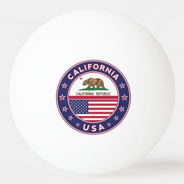 Balle De Ping Pong Californie (Devant)