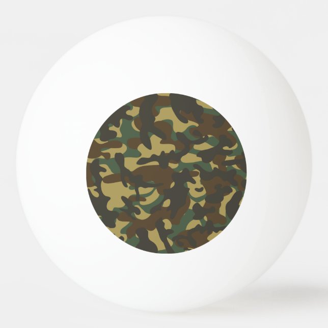 Balle De Ping Pong Camouflage de forêt  (Devant)