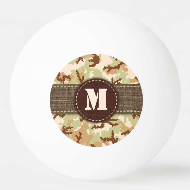Balle De Ping Pong Camouflage du désert (Devant)