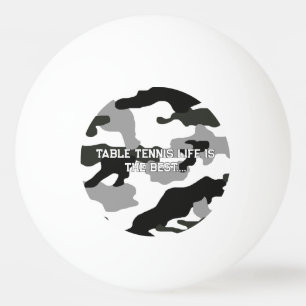 Balle De Ping Pong Camouflage gris urbain no 15 imprimé
