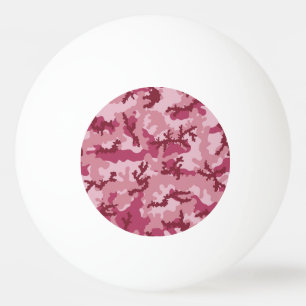 Balle De Ping Pong Camouflage rose