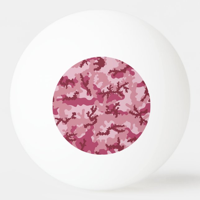 Balle De Ping Pong Camouflage rose (Dos)