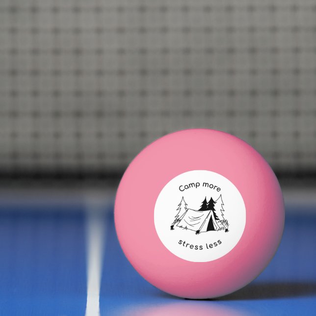 Balle De Ping Pong Camp plus de stress moins (Filet)