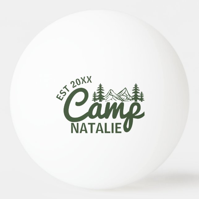 Balle De Ping Pong Camping personnalisé Bachelorette Party Bridesmait (Devant)