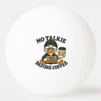 Balle De Ping Pong Canard drôle pas de parole avant le café Mignon Am