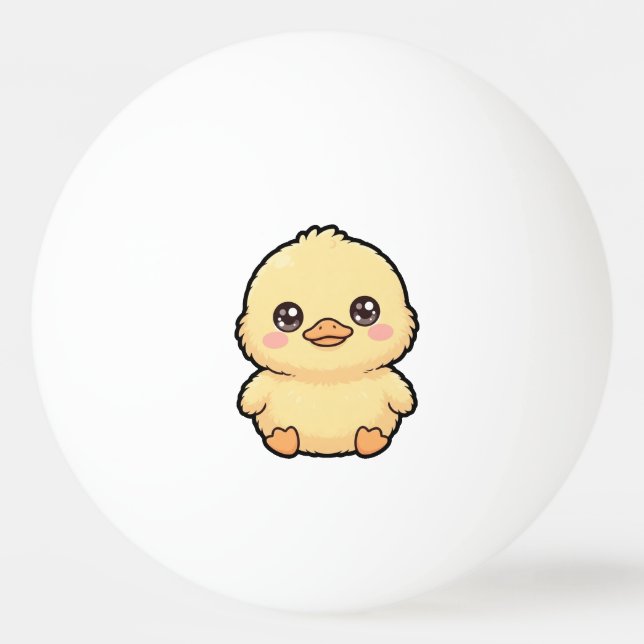 Balle De Ping Pong Canard poussin bébé mignon (Devant)