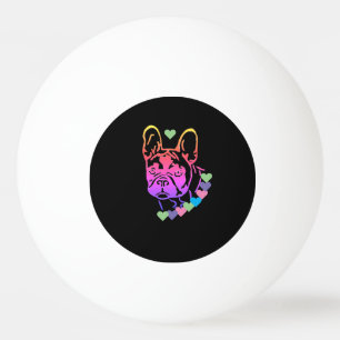 Balle De Ping Pong Carcan cardiaque de bouledogue français