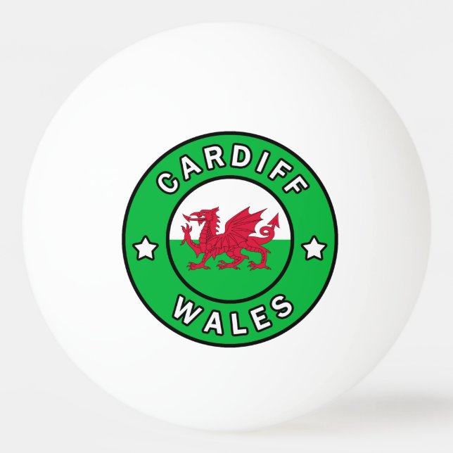 Balle De Ping Pong Cardiff Wales (Devant)