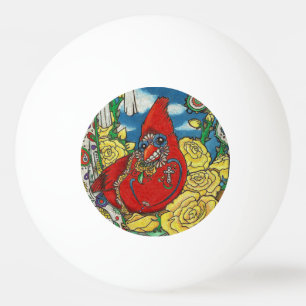 Balle De Ping Pong Cardinal de crâne de sucre