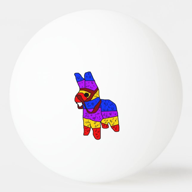 Balle De Ping Pong Caricature colorée de Piñata pour une fête au Mexi (Devant)