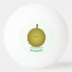 Balle De Ping Pong Caricature de durian joyeux