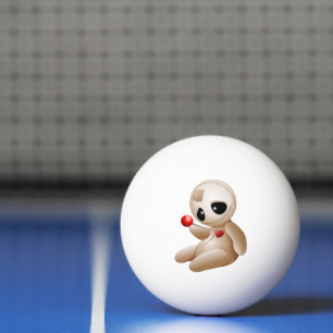 Balle De Ping Pong Caricature de poupée vaudou en amour
