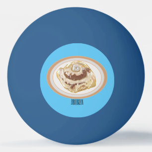 Balle De Ping Pong Caricature en rouleau de cannelle
