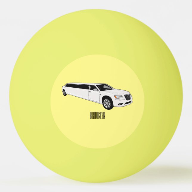 Balle De Ping Pong Caricature limousine (Devant)