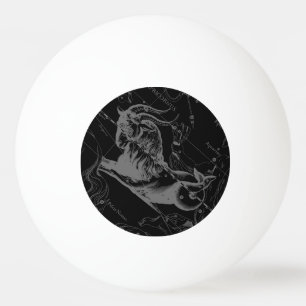 Balle De Ping Pong Carte Capricorne Constellation Hevelius Vintage 16